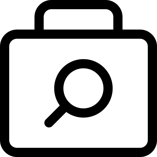 mallette Basic Rounded Lineal Icône