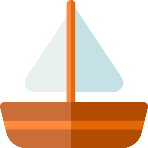 barco de vela Basic Rounded Flat icono