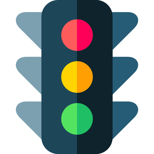 Traffic lights Basic Rounded Flat icon
