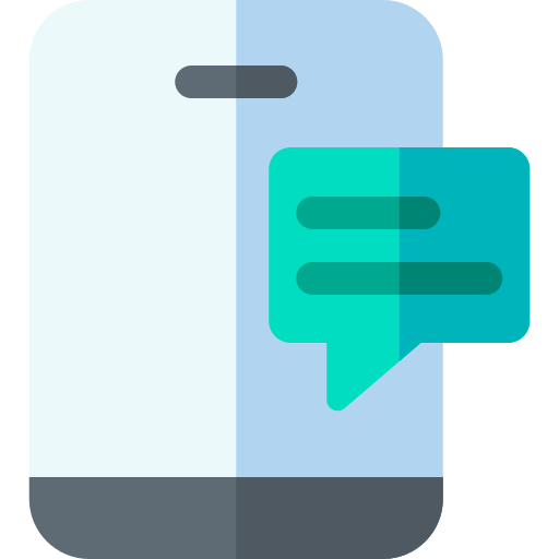 Mobile chat Basic Rounded Flat icon