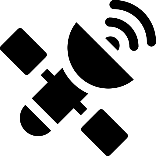 satellite Basic Rounded Filled Icône