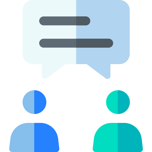 rozmowa Basic Rounded Flat ikona