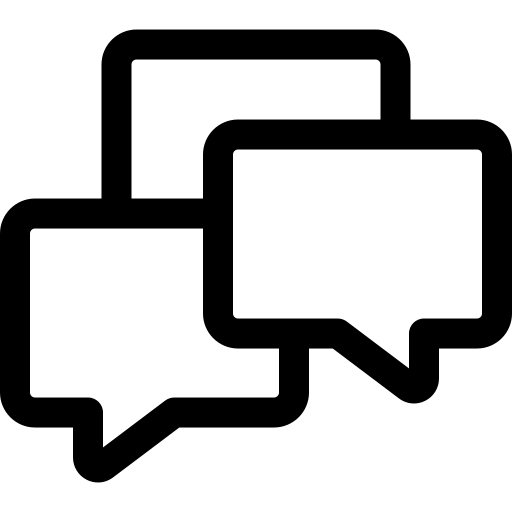 discutere Basic Rounded Lineal icona