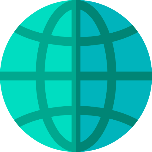 Global Basic Rounded Flat icon