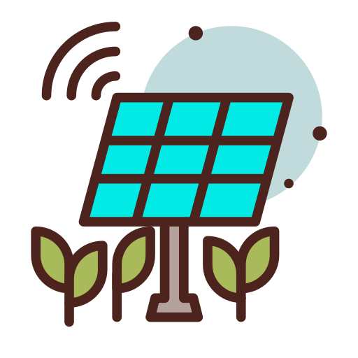 Solar panel Darius Dan Lineal Color icon