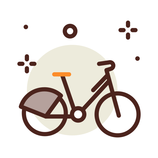 Bycicle Darius Dan Lineal Color icon