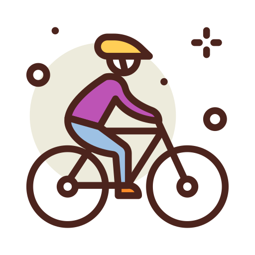 Cyclist Darius Dan Lineal Color icon