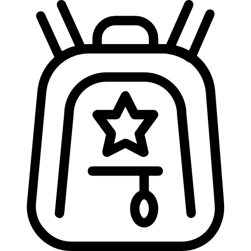 Backpack Basic Miscellany Lineal icon