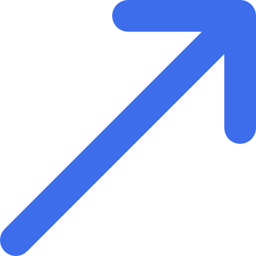 Диагональная стрелка Basic Rounded Flat иконка