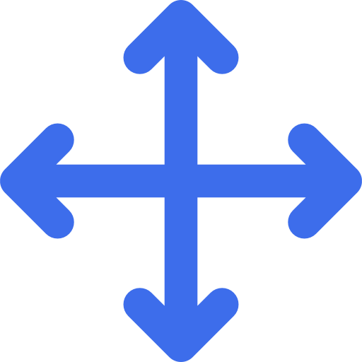 Move Basic Rounded Flat icon