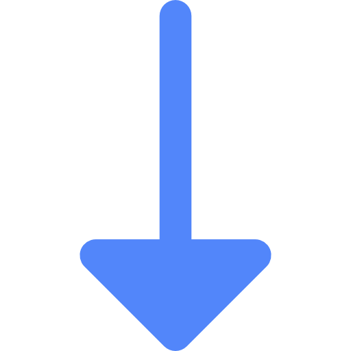 아래쪽 화살표 Basic Rounded Flat icon