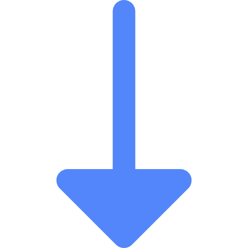 Down arrow Basic Rounded Flat icon