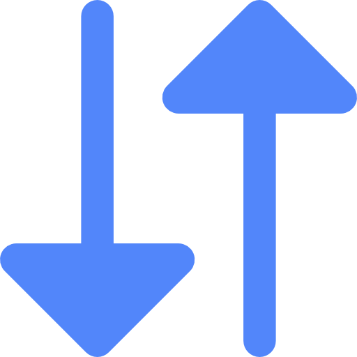 Sort Basic Rounded Flat icon