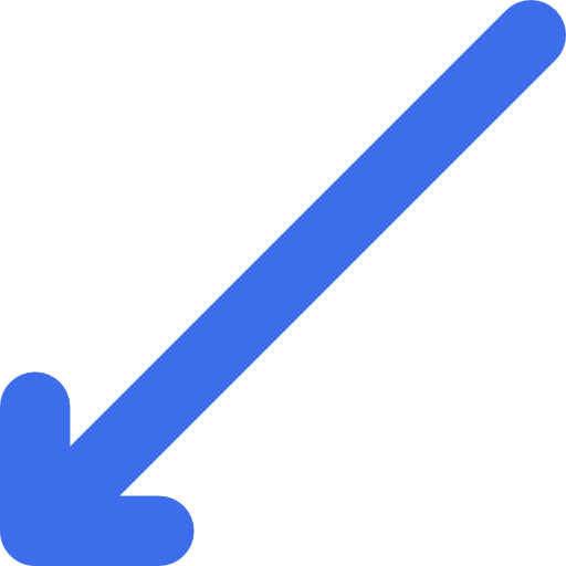 斜めの矢印 Basic Rounded Flat icon