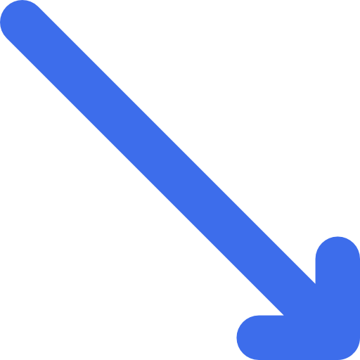 Diagonal arrow Basic Rounded Flat icon