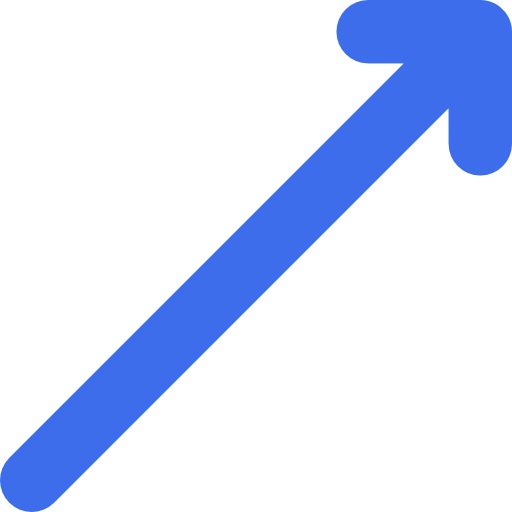 diagonale pijl Basic Rounded Flat icoon