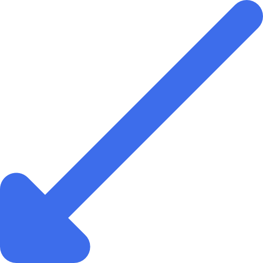 Diagonal arrow Basic Rounded Flat icon