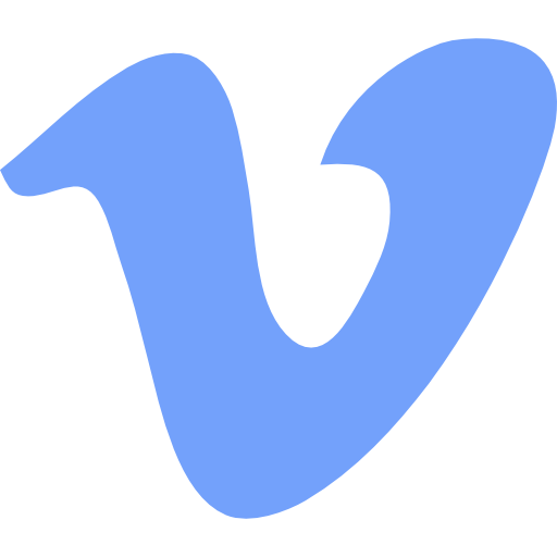 vimeo Basic Rounded Flat icono
