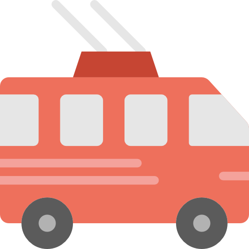 Trolleybus Basic Miscellany Flat icon