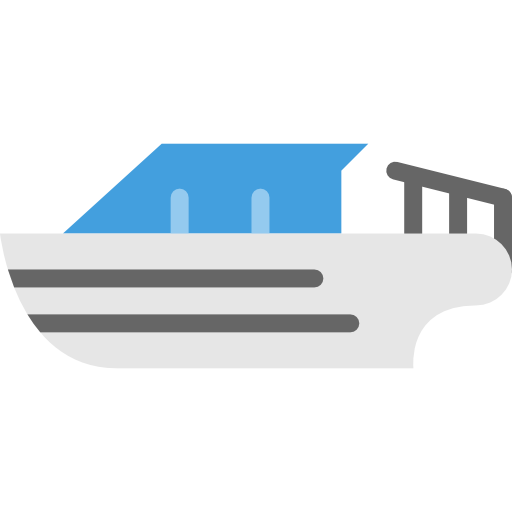 Speedboat Basic Miscellany Flat icon