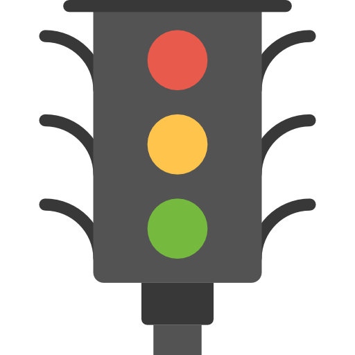 semáforo Basic Miscellany Flat icono