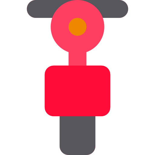 motocykl Basic Rounded Flat ikona