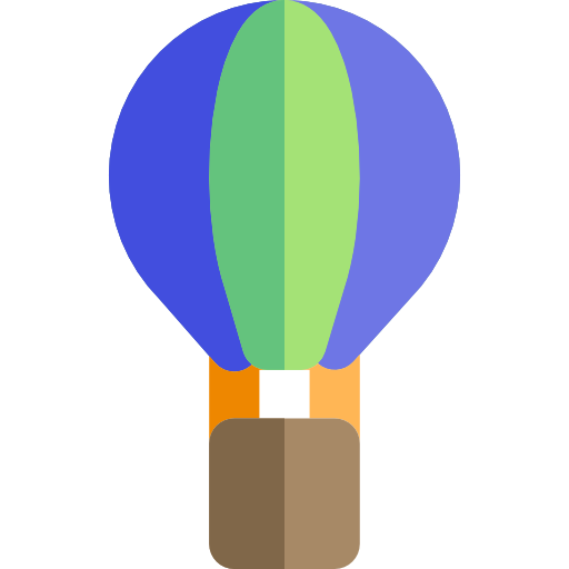 heißluftballon Basic Rounded Flat icon