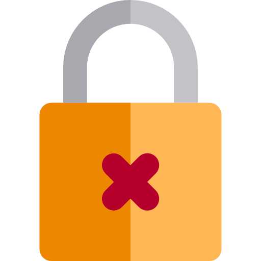 Lock Basic Rounded Flat icon