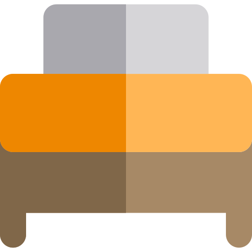 cama Basic Rounded Flat icono
