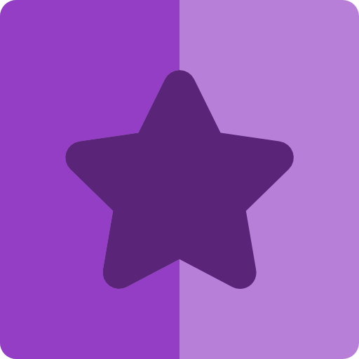 estrella Basic Rounded Flat icono