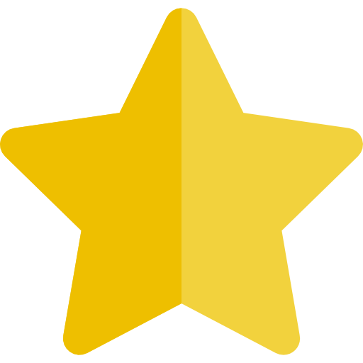 estrela Basic Rounded Flat Ícone
