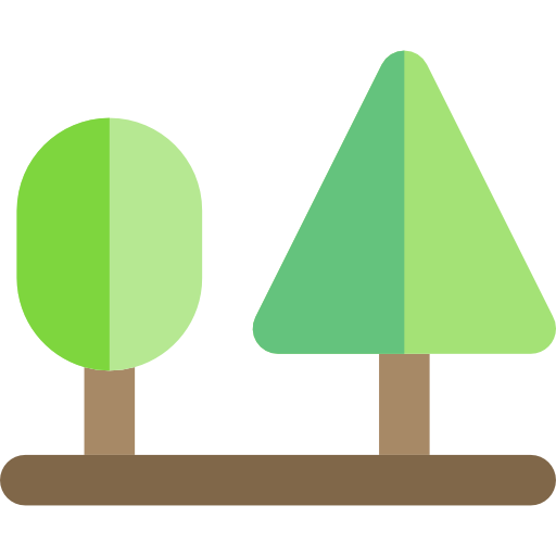 bomen Basic Rounded Flat icoon