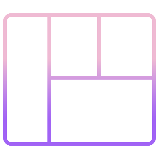 Grid Icongeek26 Outline Gradient icon