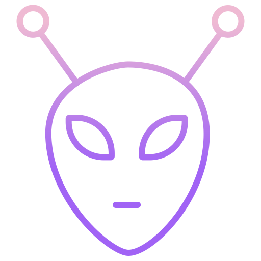 extraterrestre Icongeek26 Outline Gradient icono