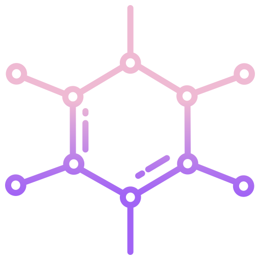 moleculen Icongeek26 Outline Gradient icoon
