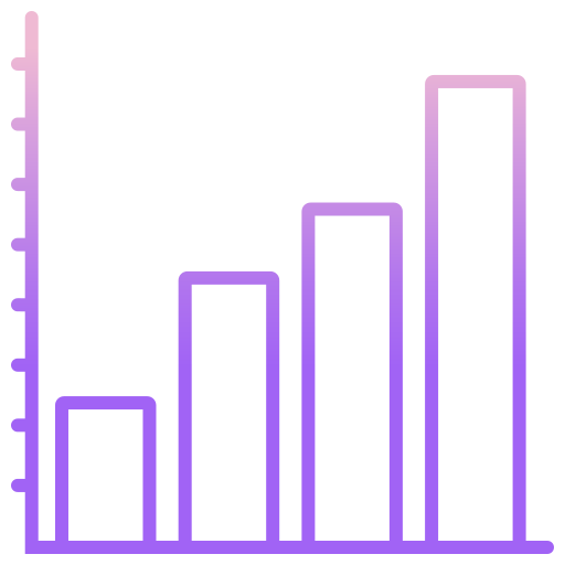 Statistics Icongeek26 Outline Gradient icon