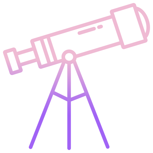 télescope Icongeek26 Outline Gradient Icône