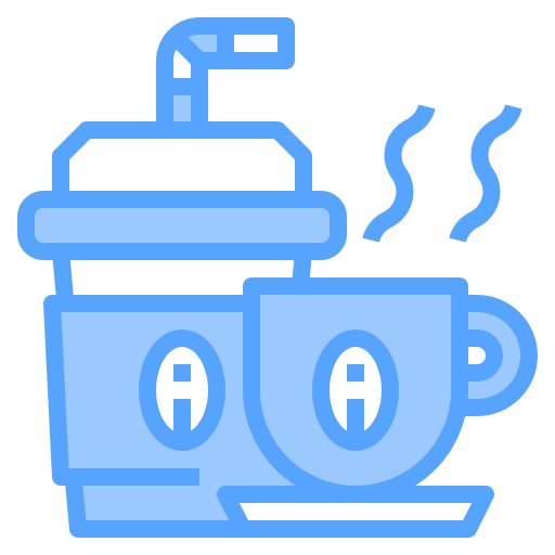 Coffee cup Catkuro Blue icon