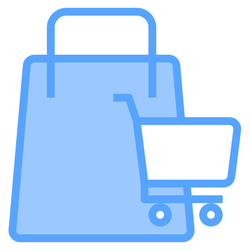 Shopping cart Catkuro Blue icon