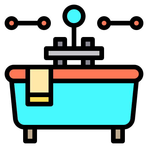 목욕통 Catkuro Lineal Color icon