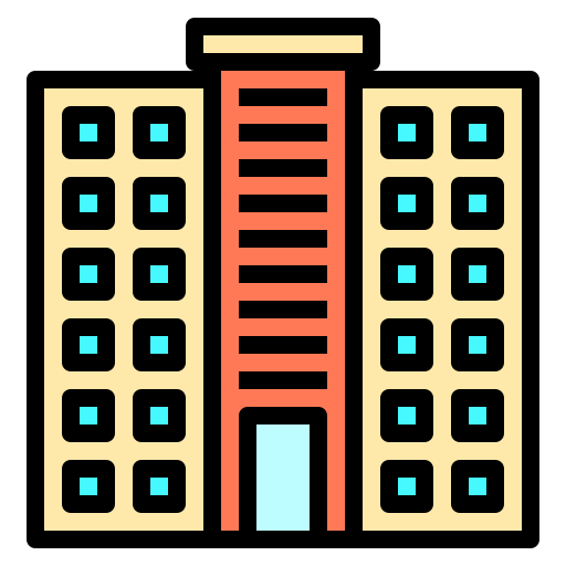 건물 Catkuro Lineal Color icon