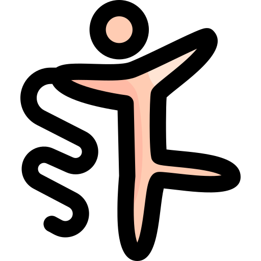 Rhythmic gymnastics Vitaliy Gorbachev Lineal Color icon