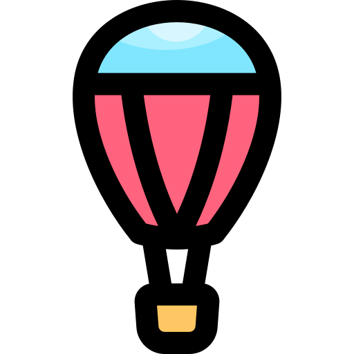 空気熱気球 Vitaliy Gorbachev Lineal Color icon