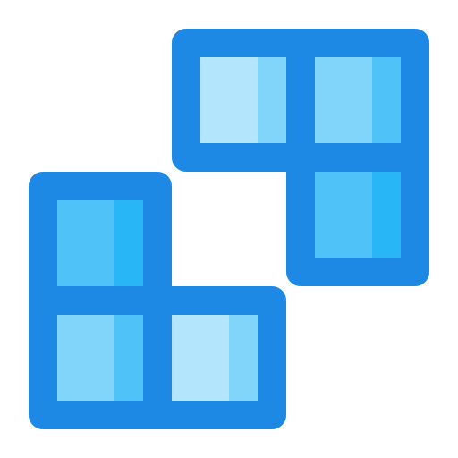puzzel spel Generic Blue icoon