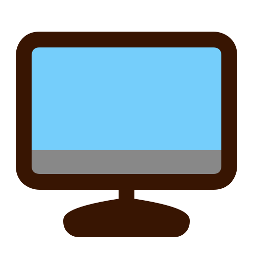 monitor Generic Outline Color icoon