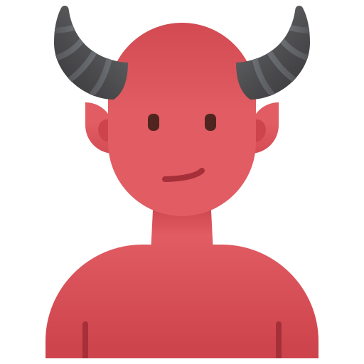 Devil Amethys Design Flat icon