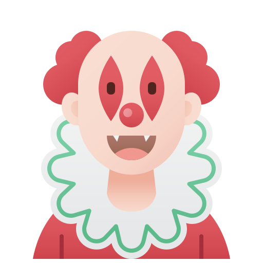 clown Amethys Design Flat icoon