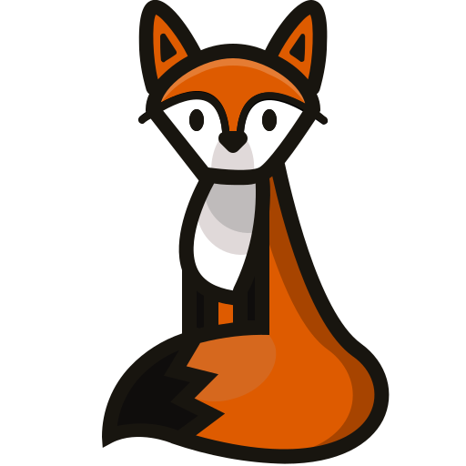 狐 Generic Outline Color icon