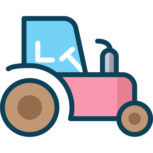 Трактор SBTS2018 Lineal Color иконка
