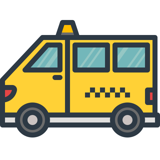 taxi Winnievizence Lineal color Icône